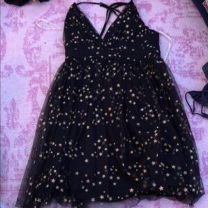Black Starry lulus Dress